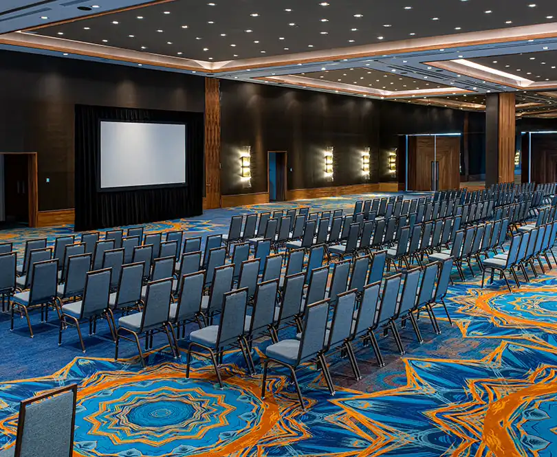 Tukipa Ballroom set for a conference