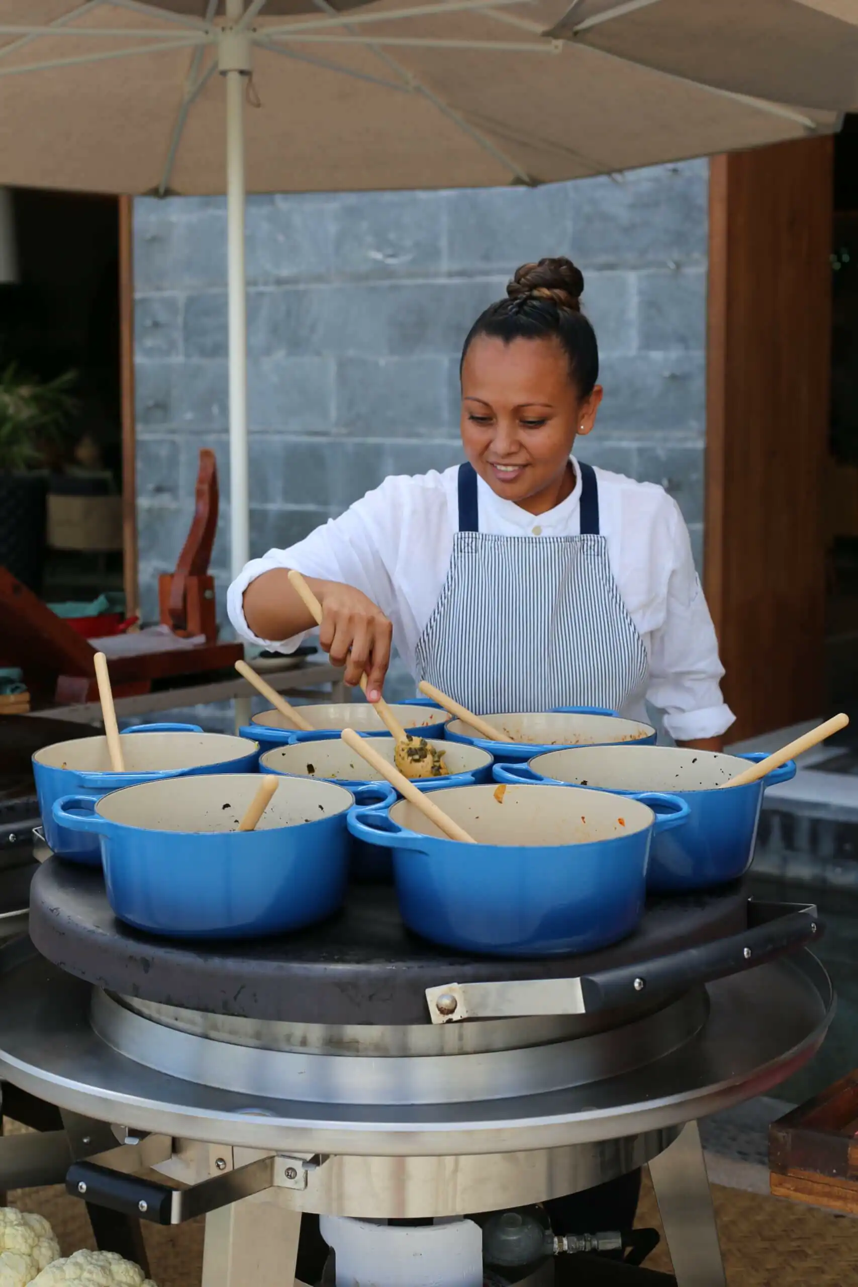 Girl Cooking in Los Cabos