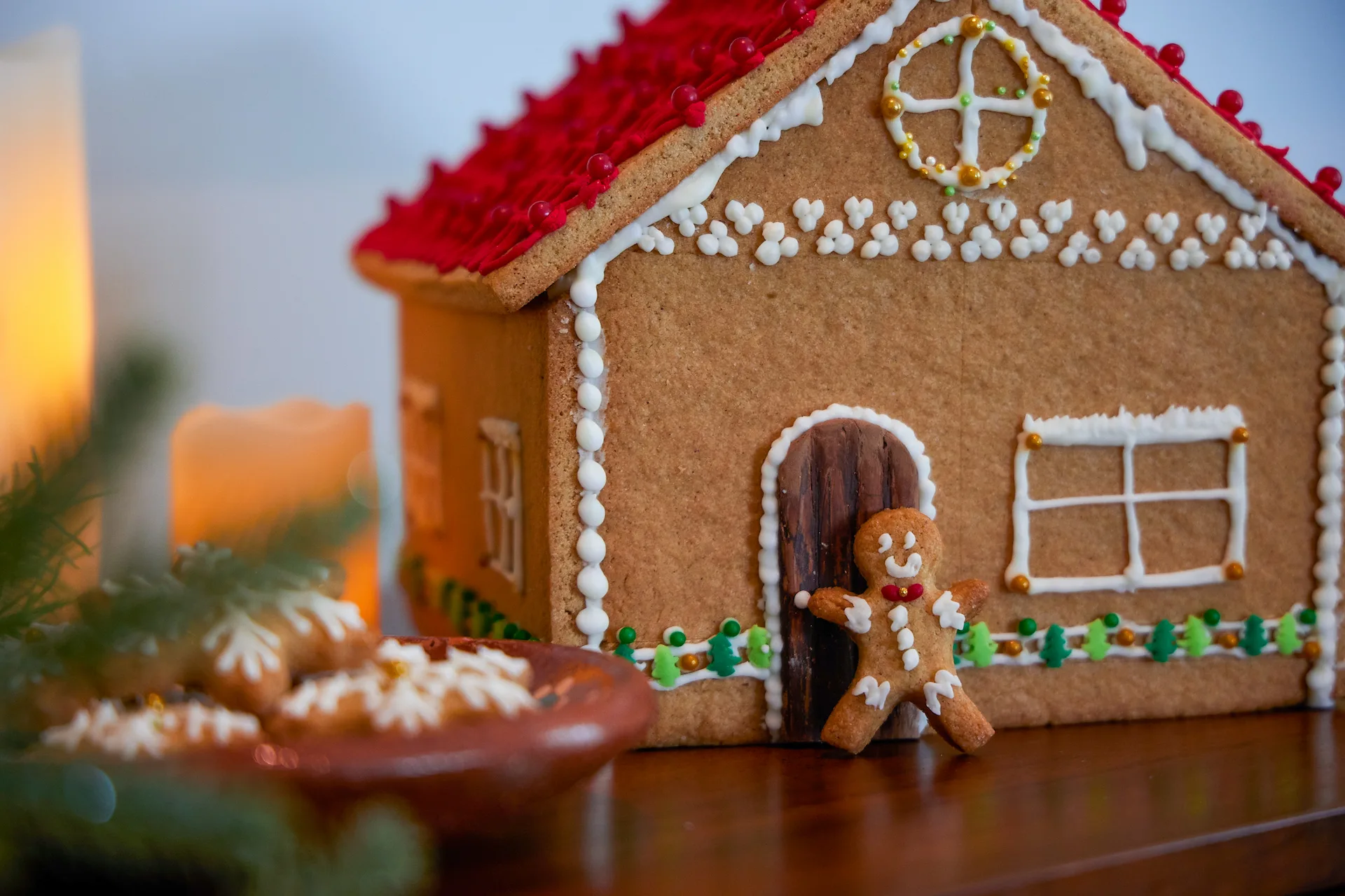 A toy house is beautifully decorated with various items, creating an awesome display.