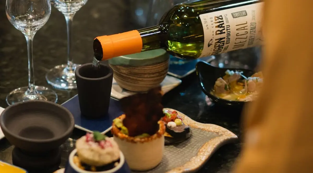 Food options and Mezcal